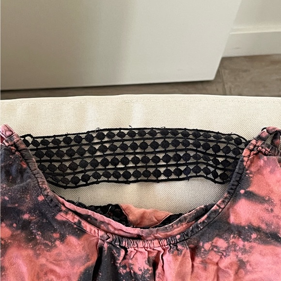 ✨SALE✨American Eagle Romper Tie Dye Cosmic MEDIUM Sleeveless Shorts Crocher - Picture 8 of 9